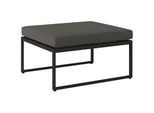 Amatio Loungehocker , Anthrazit, Dunkelgrau , Metall, Textil , Füllung: Schaumstoff , rechteckig , 66x43x76 cm , Gartenmöbel, Loungemöbel, Lounge-Serien