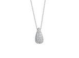 Kette mit Anhänger CELESTA, silber (silbergrau), Halsketten, Damen, 45,0cm, Silber 925 (Sterlingsilber), L: 45 B: 10mm, glänzend, B:10mm