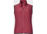 Funktionsweste SCHÖFFEL "Bike Vest Style Cannobio WMS", Gr. 38, rot (3750, rot), Oberstoff: 100% Nylon, sportlich, ohne Ausschnitt, Westen