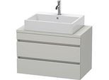 Duravit DuraStyle Waschtisch-Unterschrank DS530700707 80 x 47,8 cm, betongrau matt, für Konsole, 2 Schubkästen