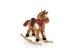 Babyshoppen Schaukelpferd Thunder WJ-302, Plüsch Sound, Kufen, Rollen, Sattel