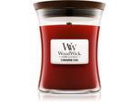 Woodwick Cinnamon Chai geurkaars met een houten lont 275 gr