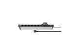 Steckdosenleiste »STEFFEN Alu Modular 6x T13 mit FI-LS«, (Kabellänge 3 m)