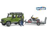 Bruder® Spielzeug-Auto »Land Rover Defender mit Anhänger«