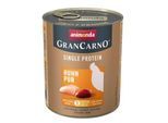 animonda GranCarno Single Protein Nassfutter Hund Adult, Huhn pur 12x800 g