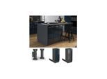 Vicco Regalinselunterschrank Fame-Line Anthrazit Dunkelblau Hochglanz 30 cm
