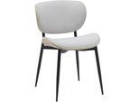 CLP Stuhl Enid mit Rückenlehne und Polsterung I Sessel mit Kunstleder- oder Stoffbezug I Komfortabler Esszimmerstuhl