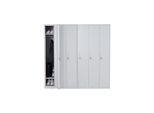 Schließfach Preston T829, Spind Wertfachschrank Schließfachschrank, Metall 6 Fächer ~ grau
