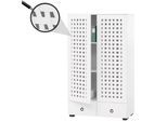 Schrank MCW-N87, Wohnzimmerschrank, 3D-Flecht-Design 2 Türen 3 Staufächer 2 Schubladen Soft-Close, 138x80x36cm ~ weiß