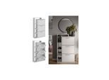 Vicco Schuhkipper Orlando Weiß 80 x 128,3 cm mit 3 Fächern