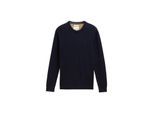 TOM TAILOR Herren Strickpullover aus Baumwolle, blau, Meliert, Gr. M