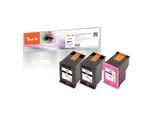 Peach HP 302 3 Druckköpfe (2*bk, col) ersetzt HP No. 302, F6U66AE, F6U65AE für z.B. HP Envy 4525 e-All-in-One, HP OfficeJet 5230, HP OfficeJet 3831 (wiederaufbereitet)