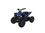 Elektro-Kinderquad Reneblade, Mini-Quad mit 1000 Watt, Federung, Scheibenbremsen, drosselbar, LEDs (Classic, Schwarz/Blau)