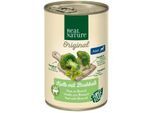 REAL NATURE Original Superfood Nassfutter für Hunde Adult Kalb mit Brokkoli 12x400 g