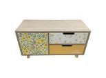 Xxxl Dekobox , Holz , Bambus , 3 Fächer , 30x12x16 cm , Dekoration, Frühlingsdeko