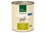 REAL NATURE Original Nassfutter für Hunde Adult Lamm mit Kartoffeln 24x800 g