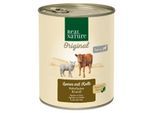 REAL NATURE Original Nassfutter für Hunde Senior Lamm und Kalb 12x800 g