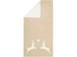 Cawö Handtücher Alpenchic Edition Hirsche 6228 - Farbe: natur - 33 - Duschtuch 70x140 cm