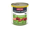 animonda GranCarno Original Nassfutter Hund Adult, Rind und Entenherzen 12x800 g