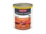 animonda GranCarno Original Nassfutter Hund Adult, Geflügelherzen 12x800 g
