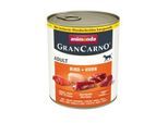 animonda GranCarno Original Nassfutter Hund Adult, Rind und Huhn 12x800 g