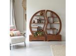 Regal aus Teak Ying Yang mit Schubladen Fächer Bücherregal Wandregal massiv neu
