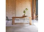 Gartentisch Teresa aus massivem, recyceltem Teakholz 200 cm