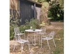 Runder Gartentisch Premium-Terrazzo und Metall 90 Elio grün