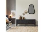 Thaki black - TV-Schrank aus massiver Kiefer 170