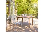 Outdoor Esstisch Gartentisch aus massivem Recycling-Teak 150 cm