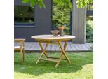 Gartentisch Outdoortisch Teaktisch 100cm Teaktisch rund