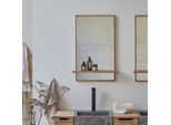 Spiegel aus Teak mit Ablage Wandspiegel