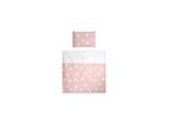 Lorelli Baby-Bettwäsche 7-teiliges Set First Dreams Decke Kissen Laken Himmel rosa Sterne