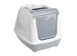 AniOne Katzentoilette Flip Cat S hellgrau