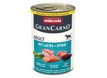animonda GranCarno Original Nassfutter Hund Adult, Lachs und Spinat 6x400 g