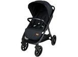 Jimmylee Buggy , Schwarz , Textil , 58.5x106x94 cm , EN 1888 , Fußstütze abklappbar, kugelgelagerte Räder, 5-Punkte-Gurt, Doppelbremse, Griff in Lederoptik, Einhand-Faltmechanismus, abnehmbarer Schutzbügel , Baby on Tour, Kinderwagen, Buggys