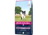 EUKANUBA Trockenfutter Hund Small & Medium Breed Puppy, Lamm & Reis 12 kg