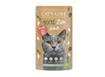 CAT'S LOVE Bio Nassfutter Katze Adult in Gelee Rind 6x100 g