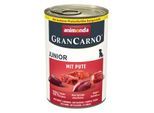 animonda GranCarno Original Nassfutter Hund Junior, Pute 12x400 g