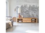 TV-Bank TV-Rack Hifi Lowboard massivem Teak Sideboard Unterschrank Massiv neu