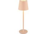 Akku-Tischleuchte Vannie Rosa/Weiß max. 3 Watt