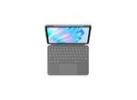 Logitech Combo Touch for iPad Air 11" (M2) & iPad Air (5th gen) - Oxford Grey - Tastatur & Folio-Set - Spanisch - Grau