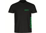multifanshop Herren T-Shirt - Münster - Brust & Seite - Druck grün - Männer