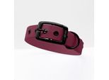 THE DOG IDEA Biothane Halsband Bordeaux Schwarz XS