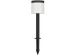 Eglo Solarleuchte , Schwarz, Weiß , Kunststoff , länglich , 65 cm , Bewegungsmelder, tragbar, kabellos, transportabel , Dekoration, Gartendeko