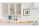 queence Bild »Orangenzweig«, Obst-Obst Bilder-Essen-Lebensmittel-Kunst-Italien, (1 St.), HD Premium Poster-Druck inkl. Holzrahmen