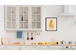 queence Bild »Wilderness«, Obst-Obst Bilder-Essen-Lebensmittel-Art-Kunst-Schriftzug-Ananas, (1 St.), HD Premium Poster-Druck inkl. Holzrahmen