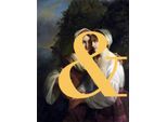 queence Acrylglasbild »Liebespaar mit Farbklecks«, Kunst-Gemälde-Frau-Bilder von Liebespaaren-Historische Persönlichkeiten-Formen-Mann, Fine Art-Print in Galeriequalität