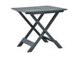 vidaXL Gartentisch Klappbar Grün 79x72x70 cm Kunststoff