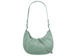 Umhängetasche BRUNO BANANI, Mädchen, Gr. B/H/T: 28cm x 24cm x 9cm onesize, grün (mint), Leder, leicht glänzend, unifarben, Taschen Umhängetasche, echt Leder